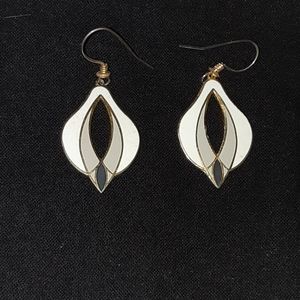 Roccoco Enamel Pierced Earrings